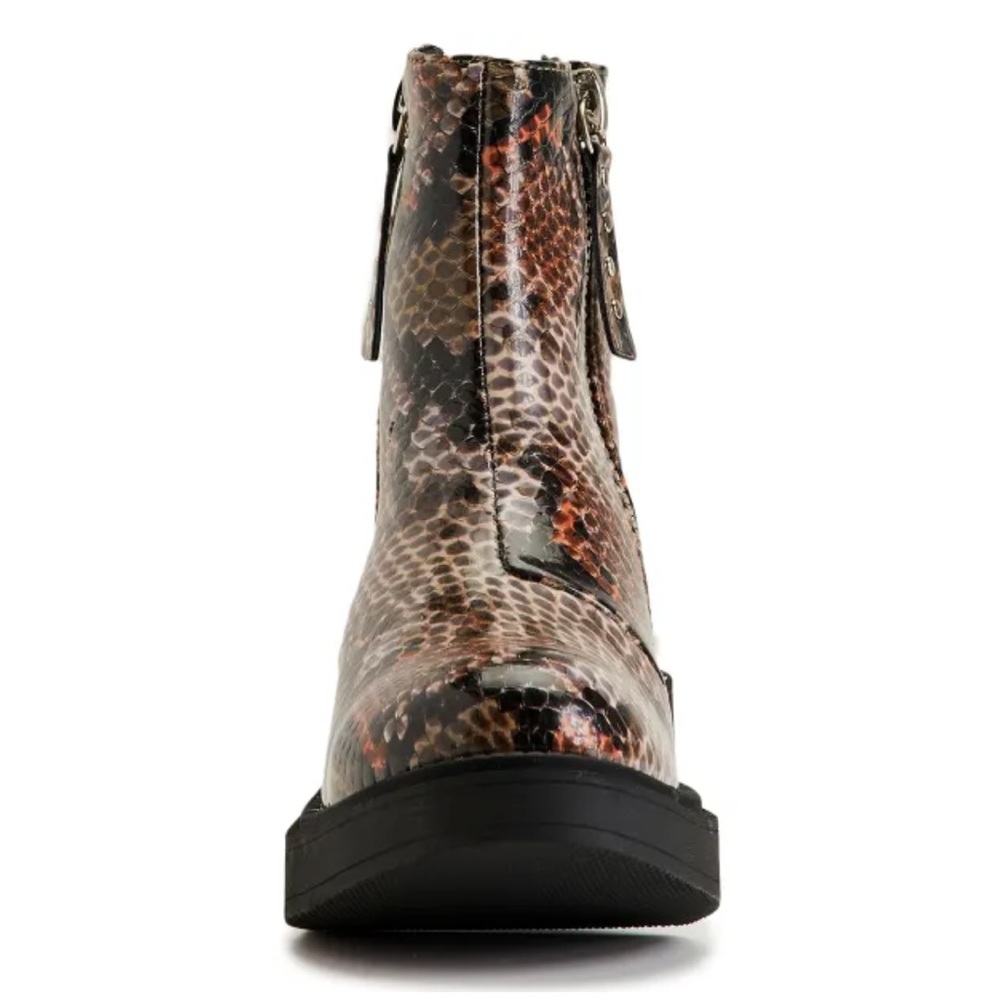 Seven7 Footwear “Vault” Brown Snake (Faux) Ankle Boots New in Box Size 9 - Picture 14 of 16